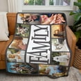 thumbnail image 3 of Fathers Day Personalised Gifts from Daughter Custom Blankets with Photos and Text Multiple Colors Sizes Soft Flannel Gifts for Men Birthday Gifts for Dad, 3 of 6