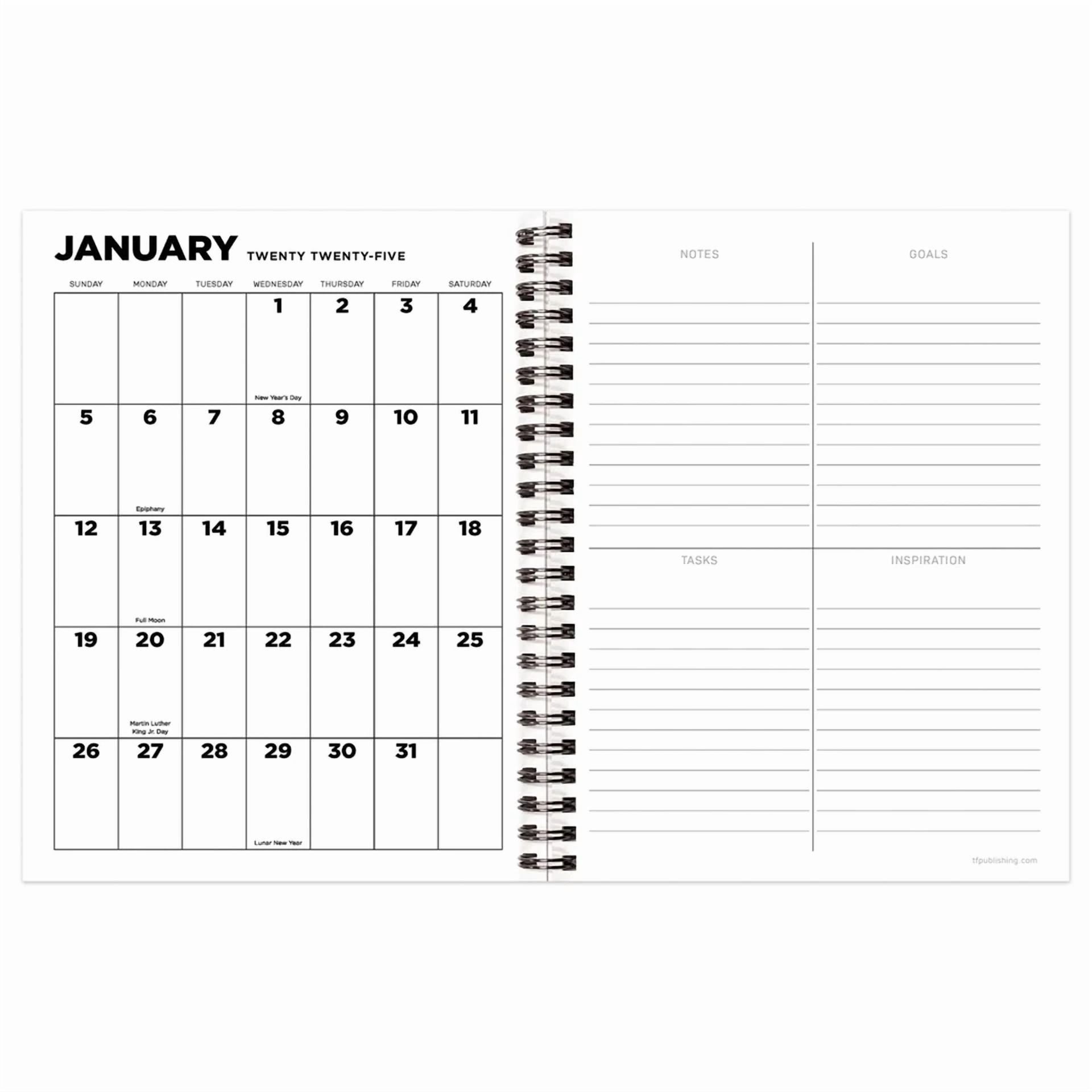 Maxine 2025 Weekly Monthly Planner With 216 Stickers For Daily Organization
