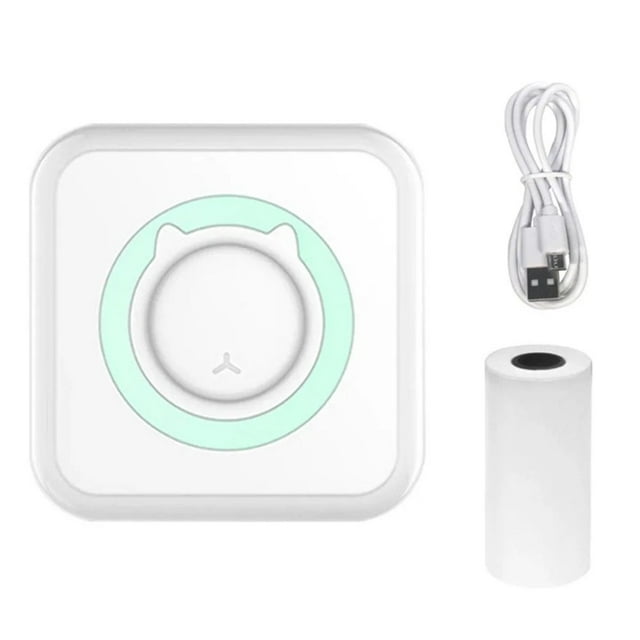 Bamboohart Mini Printer Portable Bluetooth Wireless Smart Label Thermal Portable Printers Stickers Paper Wireless Printers Children Gifts