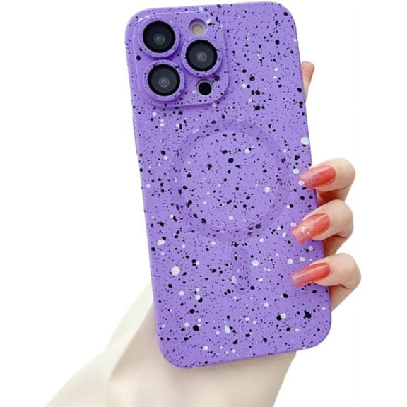 Full Sky Star Magnetic All-Inclusive Phone case, TPU Material, Anti-Drop, Multiple Colour Options, for iPhone 15 14 13 12 11 Pro Max Plus XS 7 8 Phone case (Purple,iPhone 11 Pro Max)