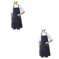 thumbnail image 2 of Billuyoard Delantales de vaqueros para hombres Delantal con bolsillos delanteros Halter Suministros para el hogar Protección de cobertura para Azul 2piezas Billuyoard CBP188133, 2 of 6