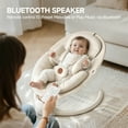thumbnail image 5 of Babyomi Portable Baby Swings for Infants to Toddler, Electric Swing with Music Speaker, 3 Seat Positions , 5 Speeds, and Remote Control - Infant Swing for Indoor and Outdoor, Beige, 5 of 8
