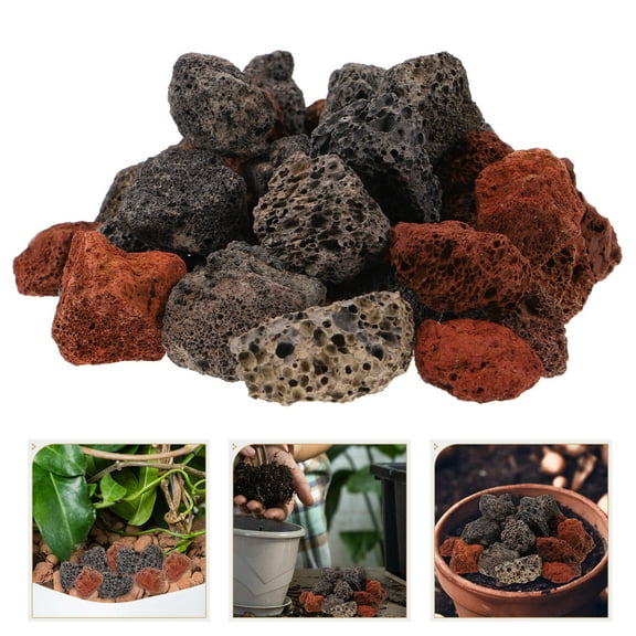 Worgeous Ornamental Stones Decorative Stones Volcanic Rock 1 Set Garden