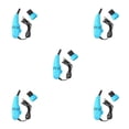 thumbnail image 1 of Injueey ABS teclado vacío portátil mini USB reemplazo lindo 10W 5V desmontable portátil cajón plumero polvo removedor azul Type2 NO2, 1 of 6