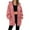 Pink-Coats, variant on Qetyuw Womens Long Hooded Jackets Full Zip Up Fall Winter Casual Cardigan Jacket Loose Fit Long Sleeve Coats Outwear
