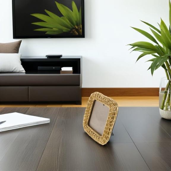 LOLIPPYY Vintage Ornate Golden Resin Picture Frame for Tabletop Decorative Display