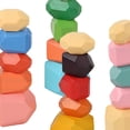 thumbnail image 3 of Piedra de de apilamiento de clasificación de , arte creativo Montessori, de apilamiento de bloques de construcción educativos 20 piezas Hugo Juguetes de bloques de apilamiento, 3 of 10