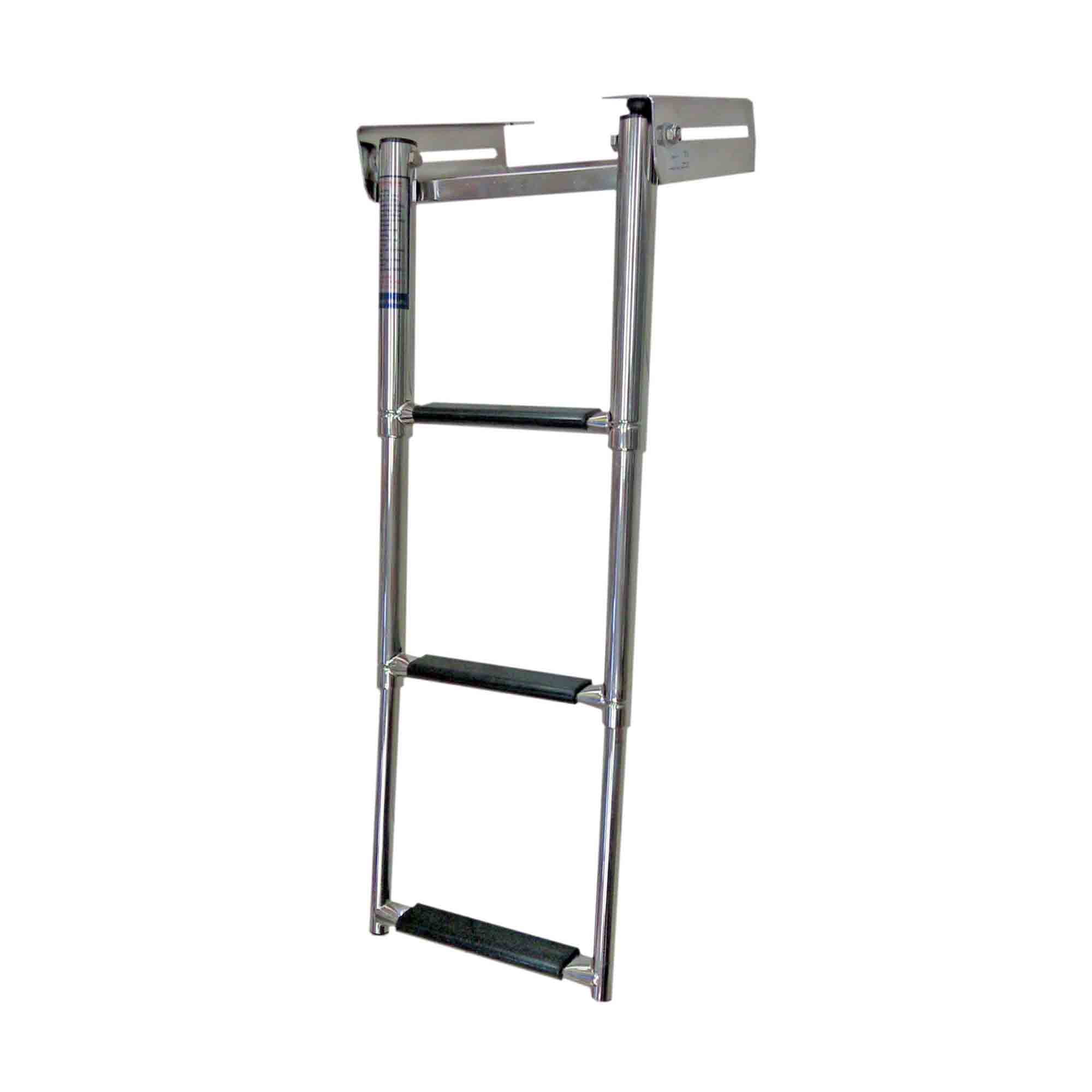 4 Step Boat Over Platform Telescoping Ladder, Stainless Steel - FO4503