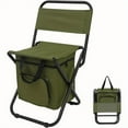 thumbnail image 3 of Portable Folding Camping Chair Lightweight Backpack Stool for Camping Fishing Hunting, 3 of 14