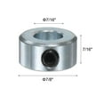 thumbnail image 2 of 2 Packs Set Screw Collars 7/16" Bore Carbon Steel Shaft Collars, 7/8" OD, 7/16" Width Axle Collar Clamp, 2 of 5
