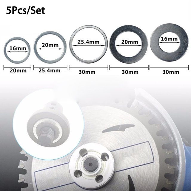 Chendee Ensemble de 5 Pcs Anneau de Scie Circulaire pour Lame de Scie Circulaire Anneau de Conversion