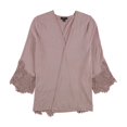 thumbnail image 1 of Suéter tipo cárdigan con inserción de encaje Alfani para mujer, rosa, grande, 1 of 2