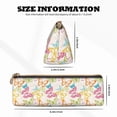 thumbnail image 4 of Naloa Retro Colorful Butterfly Print Leather Pencil Case - Portable Big Capacity Pencil Pouch Organizer Bag Stationery Bag for Work & Office Pencil Pen Case, 4 of 5