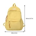 thumbnail image 2 of Nylon Fashion Backpack Casual Candy Color Solid Color Shopper Bag (Green), 2 of 7