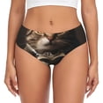 thumbnail image 1 of Fotbe Victorian Gentle Cat Calzones Estampados para Mujer – Ropa Interior de Algodón, Cómoda, Suave y Elástica-Small, 1 of 6