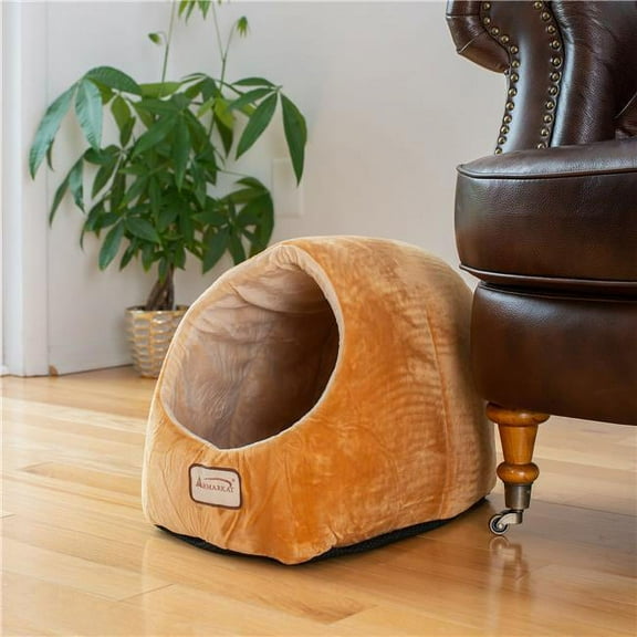 Aeromark C11CZS-MH Armarkat Pet Bed Cat Bed 22 x 14 x 14 - Brown & Ivory