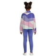 thumbnail image 3 of Athletic Works Girls Pullover and Cozy Legging 2-Piece Outfit Set, Sizes 4-18 & Plus, 3 of 5