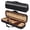 Black, variant on MI&VI NF-5001 Super Lightweight Sturdy Violin Travel Case 4/4 (Full Size) With Reflective Safety Strips | Hygrometer | Adjustable Shoulder Straps | Hard-Shell | High-Density Foam - MIVI Music (Black)