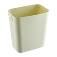 thumbnail image 2 of Modern Waste Bin Open-Top Design Easy-Clean Plastic Trash Can Versatile for Kitchen Bathroom Office Compact Space-Saving 10X10X6 Inches White Green Gray, 2 of 7