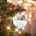 thumbnail image 3 of Personalised Baby First Christmas Tree Bauble 1st Xmas Decoration Plaque Gifts, 3 of 9