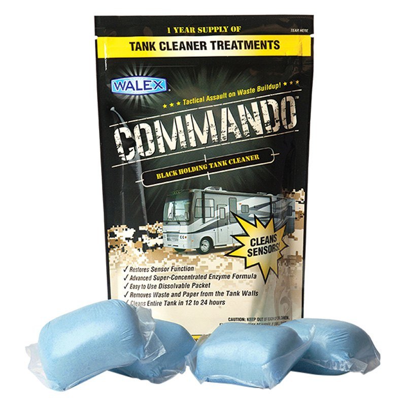 Commando Black Holding Tank Cleaner Drop In, Ocean Mist Scent (1 Year