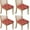 Red Christmas Gingerbread, variant on Red Christmas HO Seat Covers for Dining Room Chairs Set Of 4,Stretch Printed Washable Chair Seat Cover with Elastic Ties and Button,Removable Waterproof Couch Cushion Covers