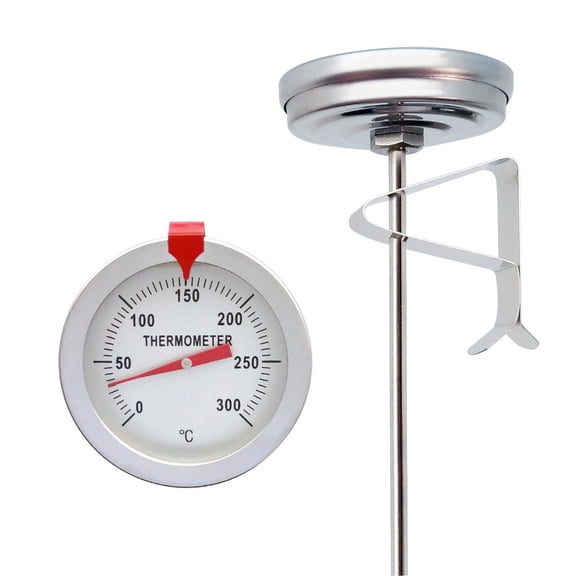 Rkxzt Thermometer Stainless Steel Frying Pyrometer Thermometer, 0