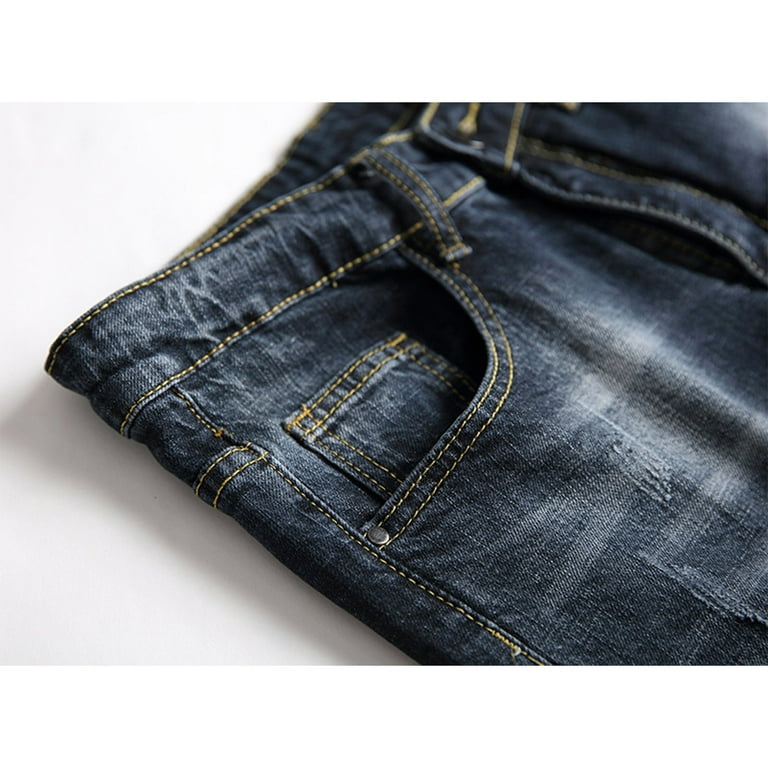 jjayotai Men's Ripped Distressed Destroyed Straight Fit Washed