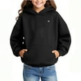 thumbnail image 6 of ToyKingdee Heated Hoodie Sweatshirt 5 Heating Zones Full-Zip Hooded Jacket Boys Girls Youth Winter Electric Heating Sweater, 6 of 8