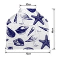 thumbnail image 2 of PKQWTM sea shell sea gull sketch white Nursing Cover Baby Breastfeeding Infant Feeding Cover Baby Car Seat Cover, 2 of 2