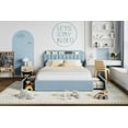 thumbnail image 2 of Rugerasy FULL Size Bed Frame with Storage Headboard and 2 Drawers,Girls Bed Frame with Boucle UpholsteRed Platform,Built-in Bookcase,No Box Spring Needed,Easy Assembly,Durable and Stylish,Blue, 2 of 7