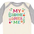 thumbnail image 4 of Inktastic My Grammie Loves Me Girl Grandchild Girls Long Sleeve Baby Bodysuit, 4 of 5
