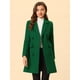 thumbnail image 2 of Abrigo De TrincheGabardiDoble HileDe Botones SolaCon Muescas PaMujer Verdes XS, 2 of 5