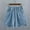 Light Blue, variant on Generic Women's Plus Size High Waist Pleated Wide Leg Denim Shorts with Pockets
