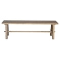 thumbnail image 1 of Pemberly Row Modern 59" Wood Dining Bench in Natural/Brushed Smoke, 1 of 4
