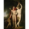 thumbnail image 2 of Jonas Åkerström 11x14 Gold Ornate Wood Frame and Double Matted Museum Art Print Titled - Venus, Adonis and Cupid, 2 of 4
