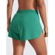 thumbnail image 2 of Shorts CRZ YOGA V con abertura de 6 cm, tiro alto, verde, talla L, 2 of 5