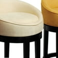 thumbnail image 3 of Igloo Eggplant Microfiber 26" Swivel Barstool with Ebony Finished Legs, 3 of 5