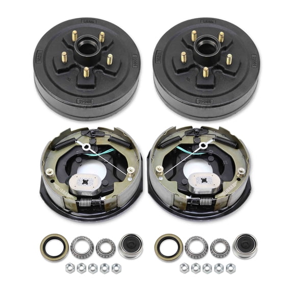 LIBRA Trailer Hub Drum Kit with 10"x2-1/4" Self-Adjusting Electric Brakes for 3500 Lbs Axle