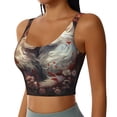 thumbnail image 2 of Fotbe Flower Cat Couple Sujetador Deportivo Largo sin Aros para Mujer con Almohadillas y Soporte Medio, Transpirable y Absorbente, Camiseta Tipo Chaleco o Tank Top-Small, 2 of 8