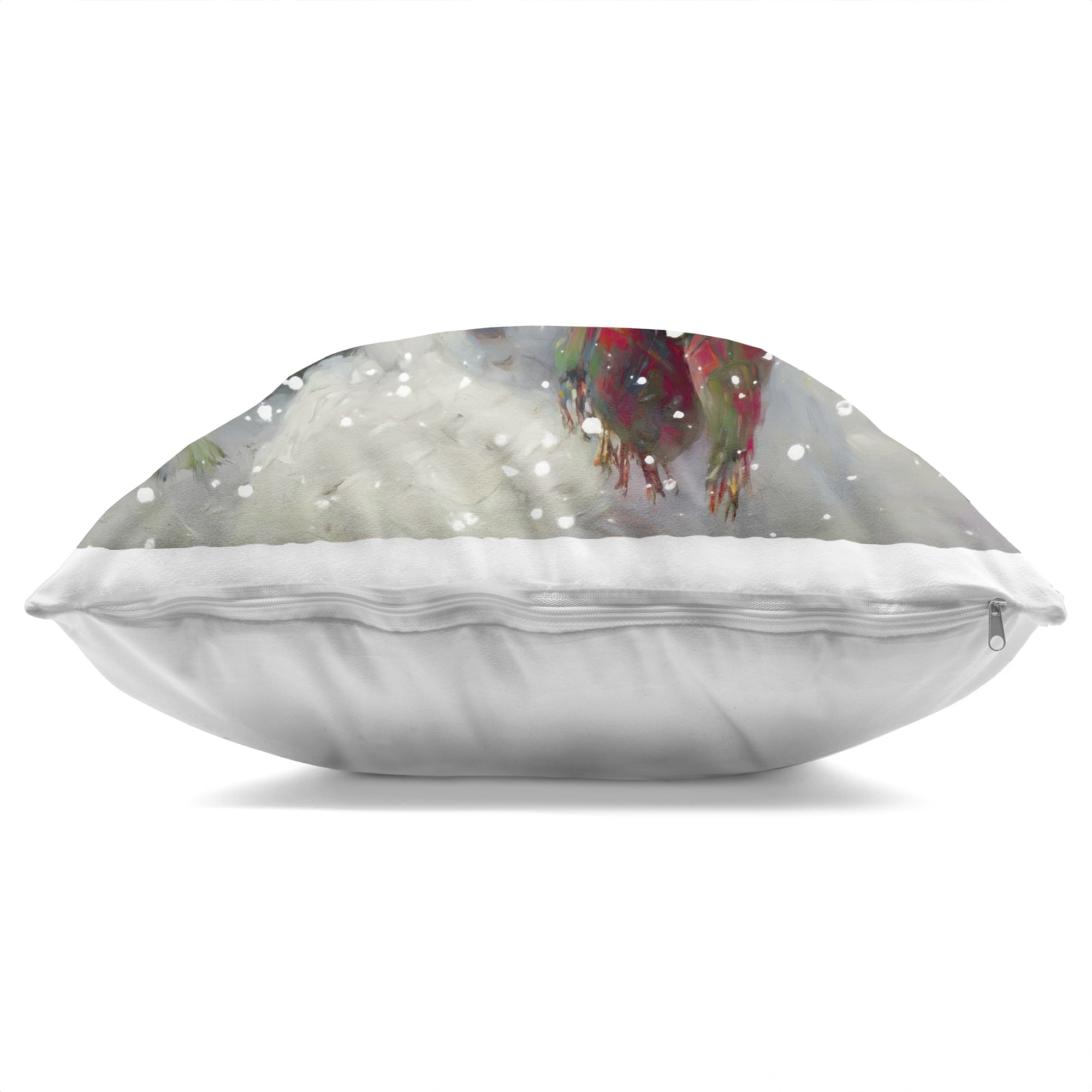 Stupell Industries Cowboy Snowman & Cardinal Decorative Printed Throw Pillow, design by Tina LeCour