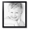 thumbnail image 2 of ArtToFrames 20" x 22" Satin Black Bull Nose Picture Frame, 20x22 inch Black Wood Poster Frame (WOM-1417), 2 of 7