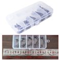 thumbnail image 3 of 50pcs Fishing Hooks Offset Worm Hooks High Carbon Steel Fish Hooks with Plastic Box, 3 of 7