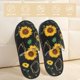 thumbnail image 2 of Fotbe Sunflowers3 Pantuflas Peludas para Mujer con Estampado, Zapatillas de Peluche, Zapatos de Invierno para Casa, Uso Interior y Exterior-Large, 2 of 8