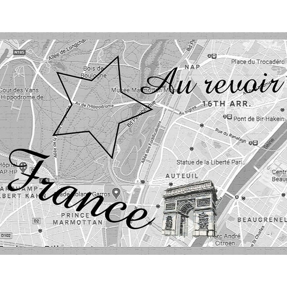 Dundee Deco's Peel and Stick Wallpaper Border - Modern Grey Paris City of Food Wall Border Retro Design, 15 ft x 7 in (4.57m x 17.78cm), Self Adhesive