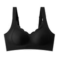 thumbnail image 4 of PMVFHDE Seamless Wireless Sleep Bra For Women Full Coverage Comfort All-Day Wear Soft Unlined Daily Black - 2XL, 4 of 5