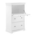 thumbnail image 5 of Pemberly Row 2-Drawer Traditional Wood Secretary Desk in White, 5 of 20