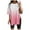 Pink, variant on Women Sports Shirt Short Sleeve Loose with Slits Polyester Casual Daily Workout Wear