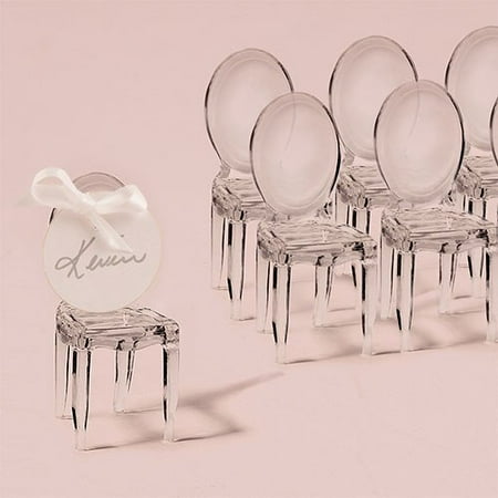 Miniature Clear Acrylic Phantom Chairs Wedding Favor