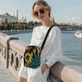 thumbnail image 2 of Xixirimido Small Crossbody Purses Bags for Women Men Travel, Chest Sling Bag Women Casual Cross Body Bag Sling Backpack, Sunflower and Leopard, 2 of 7